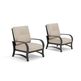 Chamber Patio Aluminum Club Chair With Sunbrella® Cushions (Set: 2 -Piece) Chamber Patio Aluminum Club Chair With Sunbrella® Cushions (Set: 2 -Piece)
